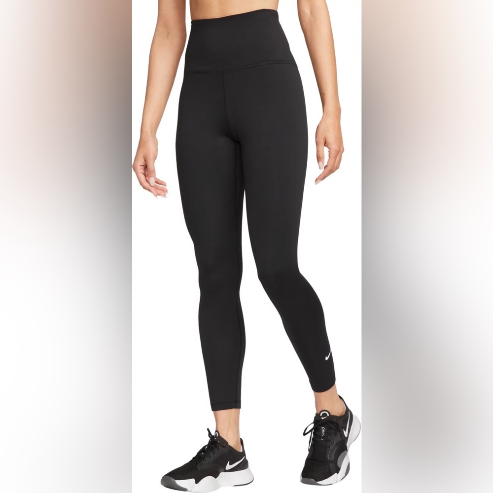NWT Nike Women's Therma-FIT One High-Waisted 7/8 Leggings - black XS